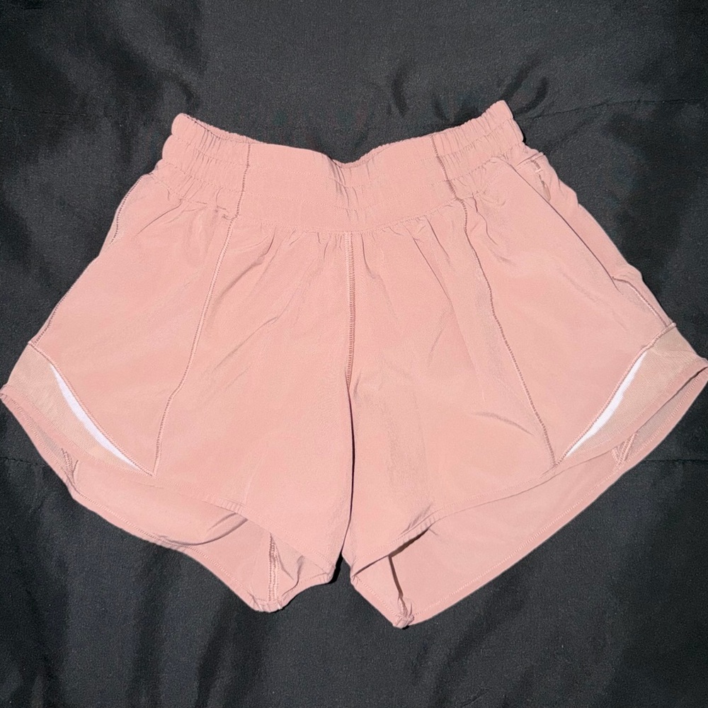 Lululemon Hotty Hot Shorts LR 4” - Dusty Pink or Blush - Size 2